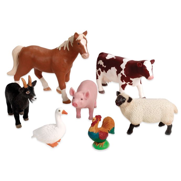 Learning Resources 7-Piece Jumbo Farm Animals Set | buybuy BABY