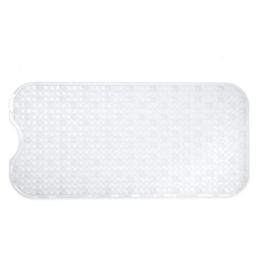 SlipX Solutions® Prism Bath Mat 15.5"W x 32"L in Clear