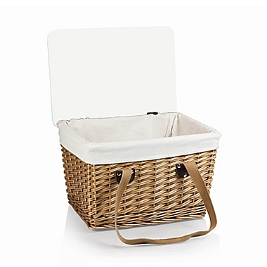 Picnic Time&reg; Canasta Picnic Basket in Natural Finish. View a larger version of this product image.