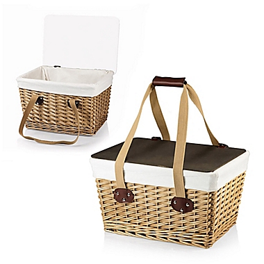 Picnic Time&reg; Canasta Picnic Basket in Natural Finish. View a larger version of this product image.