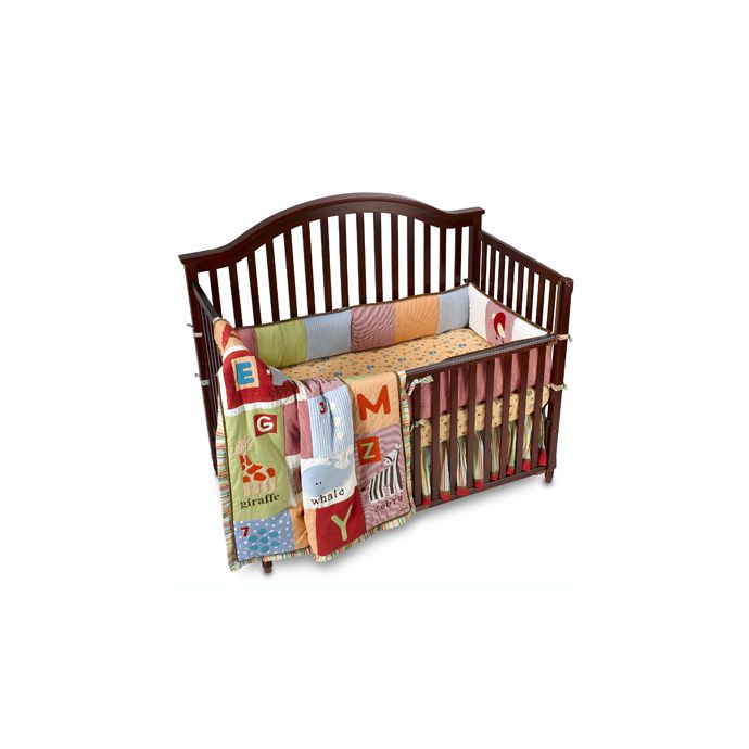 Cocalo Baby Alphabet Soup 4 Piece Crib Bedding Set Bed Bath