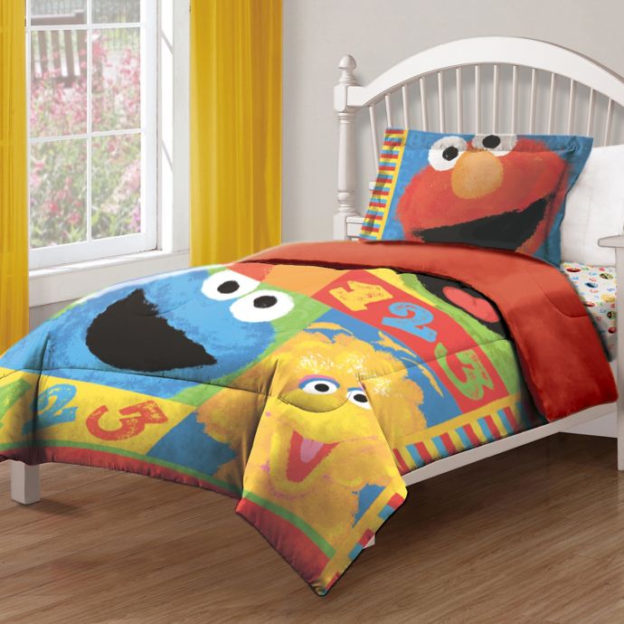 Sesame Street Big Chalk Fun Comforter Bed Bath Beyond