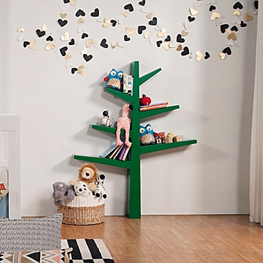 Babyletto Spruce Tree Bookcase in Green. View a larger version of this product image.