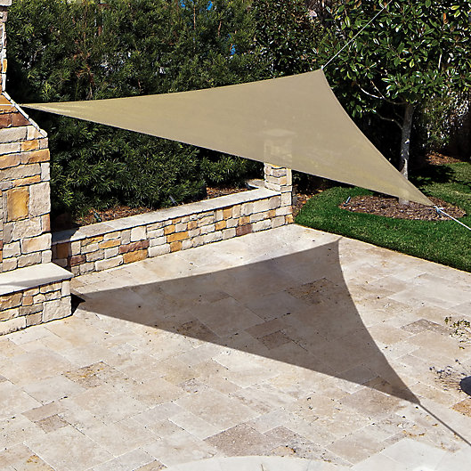Alternate image 1 for Coolaroo® 11-Foot 10-Inch Triangle Shade Sails