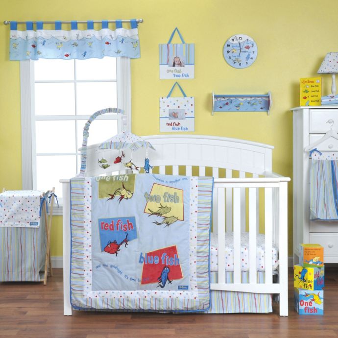 Trend Lab Dr Seuss One Fish Two Fish Crib Bedding Collection