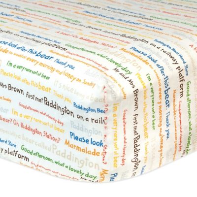 paddington bear cot bedding