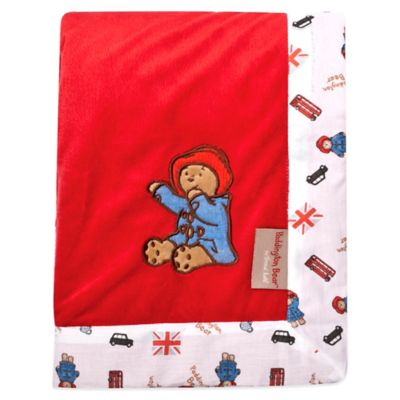 red receiving blanket