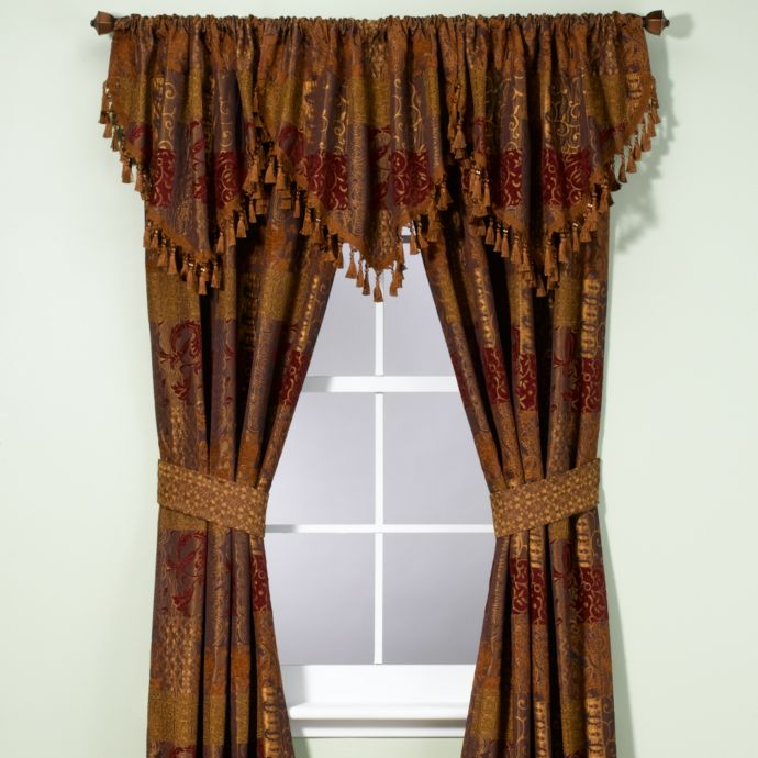 Download Croscill® Galleria Window Curtain Panel and Valance | Bed Bath & Beyond