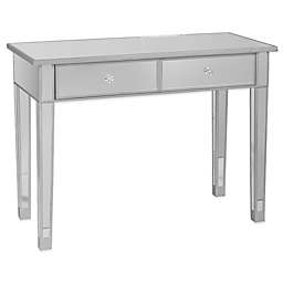 Southern Enterprises Mirage Mirrored 2-Drawer Console Table