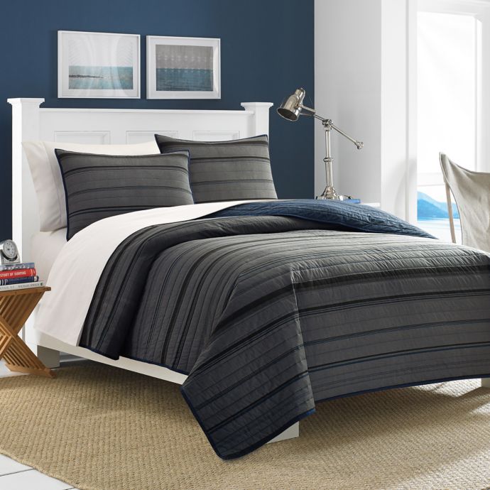 Nautica® Sebec Quilt in Grey Bed Bath and Beyond Canada