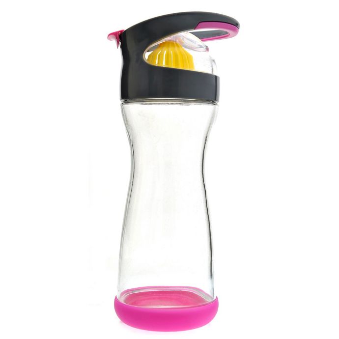 Buy Full Circle Wherever Lemon Glass Infuser Water Bottle in Raspberry