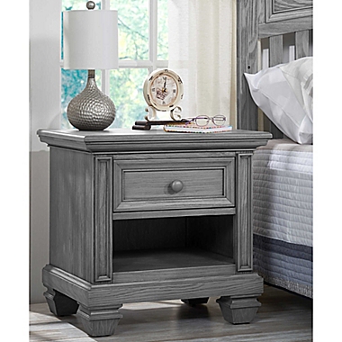 Oxford Baby Richmond Nightstand in Brushed Grey. View a larger version of this product image.
