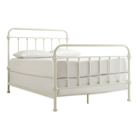 Inspire Q Marcie Bed Bath Beyond, White Metal Bed Base Queen