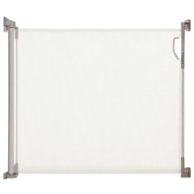 Dreambaby&reg; Indoor/Outdoor Retractable Gate in White. View a larger version of this product image.