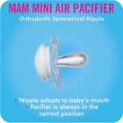Alternate image 5 for MAM Mini Air 0-6M 2-Pack Pacifiers in Green