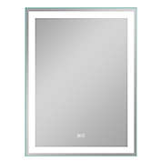 Neutype 32-Inch x 40-Inch Smart LED Anti-Fog Rectangular Wall Mirror in Silver