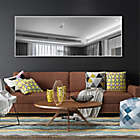 Alternate image 2 for 64-Inch x 21-Inch Wide Frame Rectangular Mirror in Sand Grey