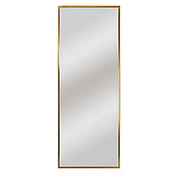 64-Inch x 21-Inch Wide Frame Rectangular Mirror in Sand Grey