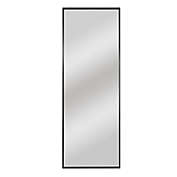 64-Inch x 21-Inch Wide Frame Rectangular Mirror in Dark Grey