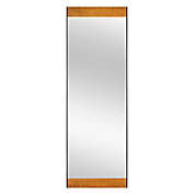 Modern 64.2-Inch x 21.3-Inch Leaning Floor Mirror in Brown