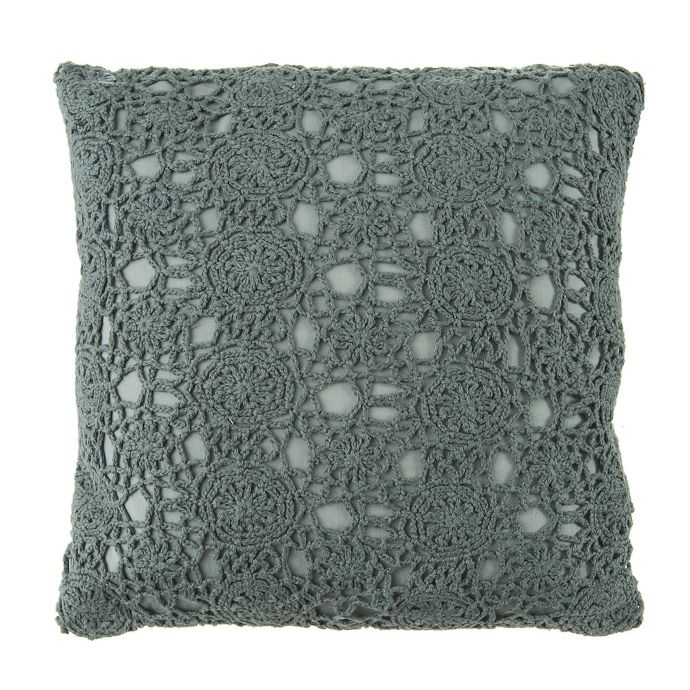 Beekman 1802 Fulton Crochet Square Throw Pillow in Lake Bed Bath and