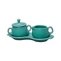 Fiesta® Sugar and Creamer Set with Tray in Turquoise