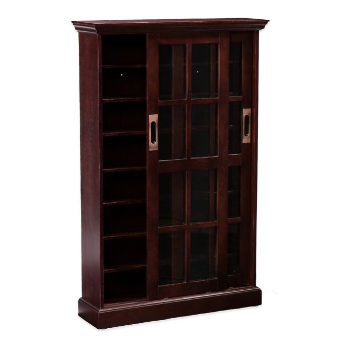 Southern Enterprises Emerson Sliding Door Media Cabinet Bed Bath
