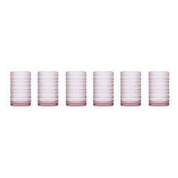 D&V® by Fortessa® Jupiter Iced Beverage Glasses in Pink (Set of 6)