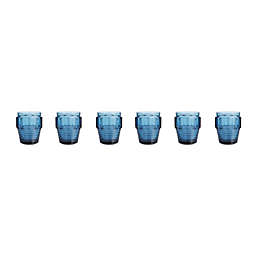 D&V® by Fortessa® Bolt Double Old Fashioned Glasses in Slate Blue (Set of 6)