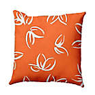 Alternate image 0 for E by Design! Eva Floral Frolic Square Throw Pillow in Orange