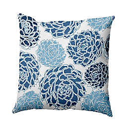 E by Design Olivia Flora Square Throw Pillow