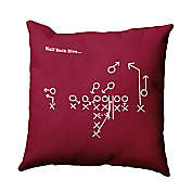 E By Design Half Back Dive Square Pillow