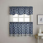 Alternate image 4 for Morocco 2-Pack 36-Inch Window Curtain Tiers in Navy