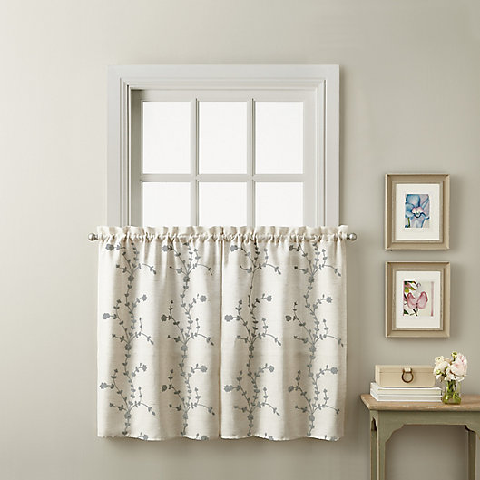 Lynette 36 Inch Window Curtain Tier, 36 Inch Curtains Blackout