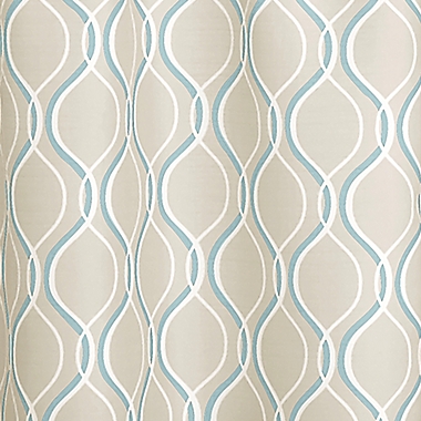 Morocco 2-Pack 36-Inch Window Curtain Tiers in Aqua. View a larger version of this product image.