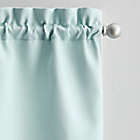 Alternate image 1 for Solid Twill 36-Inch Window Tier and Valance Curtain Set in Aqua