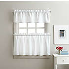 Alternate image 0 for Solid Twill 36-Inch Window Tier and Valance Curtain Set in White