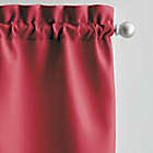 Alternate image 1 for Solid Twill 36-Inch Window Tier and Valance Curtain Set in Red