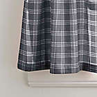 Alternate image 2 for Lodge Plaid 36-Inch Kitchen Window Curtain Tier Set in Grey