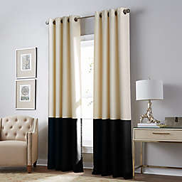 Curtainworks Kendall 95-Inch Grommet Room Darkening Window Curtain Panel in Cream (Single)