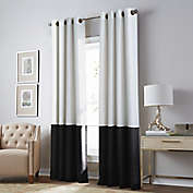 Curtainworks Kendall 95-Inch Grommet Room Darkening Window Curtain Panel in White (Single)