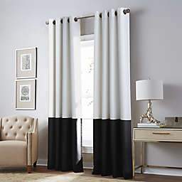 Curtainworks Kendall 84-Inch Grommet Room Darkening Window Curtain Panel in White (Single)