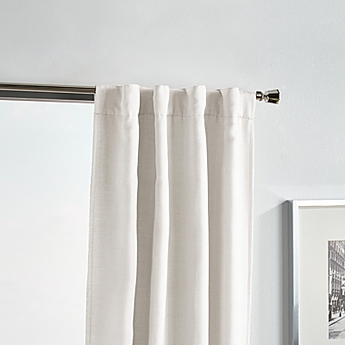 Martha Stewart Park Avenue 95-Inch Backtab Room Darkening Curtain Panels in Blush (Set of 2). View a larger version of this product image.