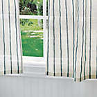 Alternate image 2 for Martha Stewart Laguna Stripe 36-Inch Kitchen Window Curtain Tier Pair &amp; Valance Set in Navy
