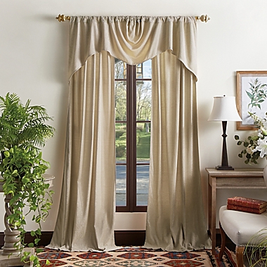 Martha Stewart Naples Chenille Window Valance in Natural. View a larger version of this product image.