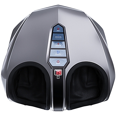 Miko Shiatsu Foot Massager with Deep Kneading and Heat in Charcoal Grey. View a larger version of this product image.