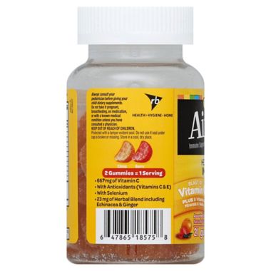 Airborne&reg; Kids 21-Count Immune Support Gummies in Assorted Fruit. View a larger version of this product image.