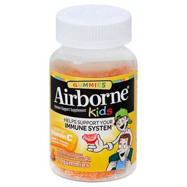 Airborne&reg; Kids 21-Count Immune Support Gummies in Assorted Fruit. View a larger version of this product image.