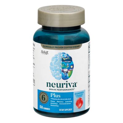 Neuriva&reg; Brain Performance Plus Vitamins B6, B12 &amp; Folic Acid 50-Count Gummies