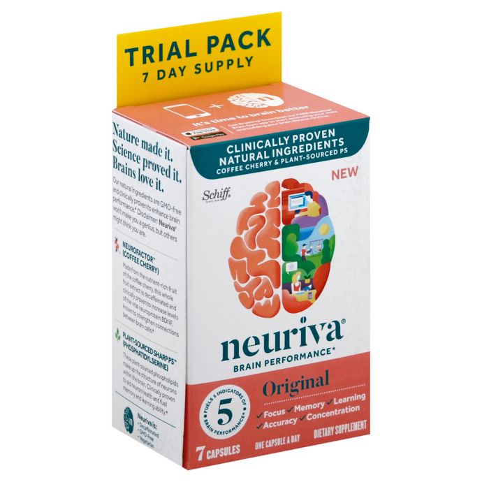 Neuriva Brain Performance 7 Day Trial Pack 7 Count Dietary Supplement Capsules Bed Bath Beyond